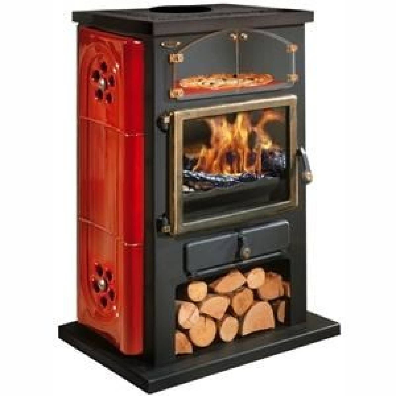 Dřevěná kamna Chamonix XXL s keramickou povrchovou úpravou, 12 kW - Obrázek 2