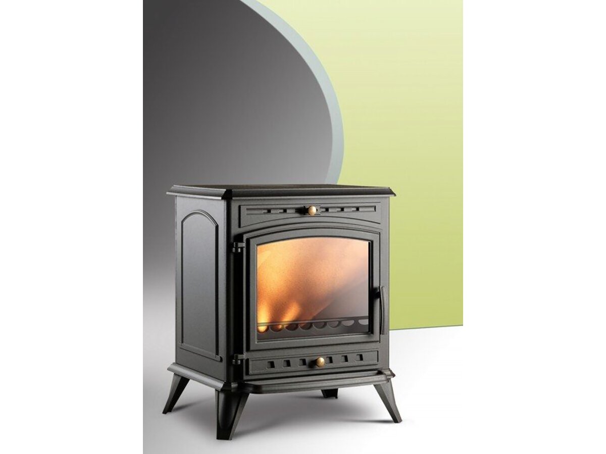 Dřevěná kamna "Altea" - 74,4 x 64,4 x 54,7 cm - 5 až 12 kW - Antracit - Obrázek 2
