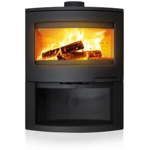 Kachlová kamna na dřevo "Calcias" z oceli a litiny - vzduchotěsná - 9 kW