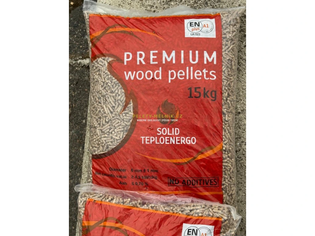 Dřevěné pelety - PREMIUM A1 ENplus 1050kg